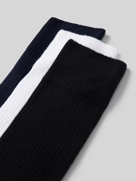 Skarpety z fakturowanym wzorem w zestawie 3 szt. model ‘Ribbed Black’ Dillysocks czarne