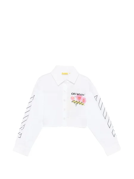 Top dziecięcy Off-white biały
