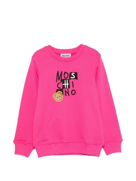 Sweter dziecięcy Moschino różowy