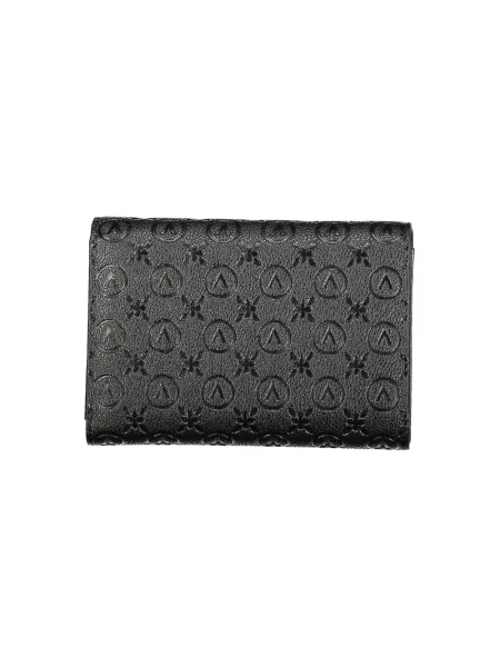 Lniany portfel Valentino Bags czarny