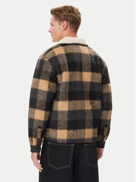 Tommy Jeans Marškinių švarkas Ruda juoda