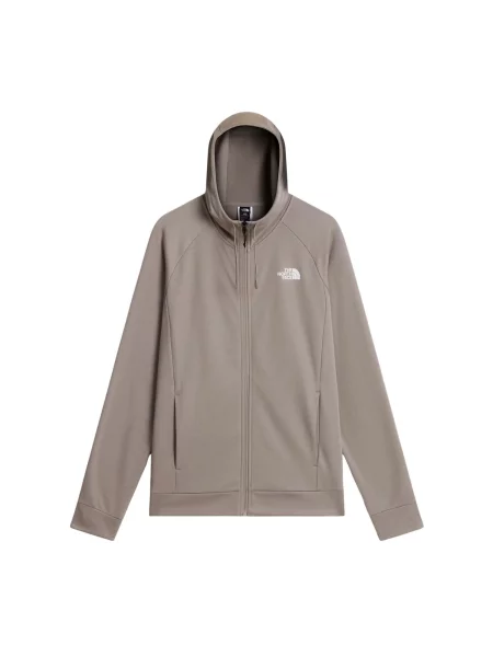 THE NORTH FACE Sportovní mikina THE NORTH FACE M REAXION HD FZ JKT FELPA' šedá