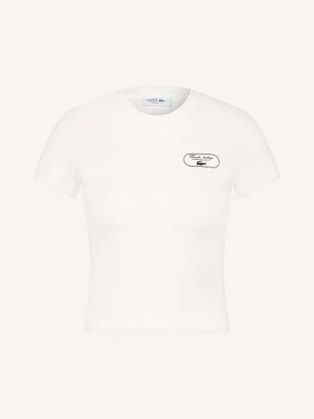 Lacoste Funkční Tričko bílá