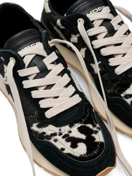 Sneakerși Hoff din piele de căprioară cu imagine negru