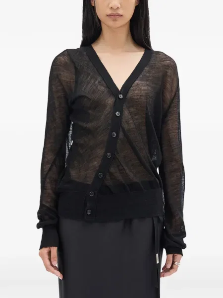 Cardigan Ann Demeulemeester de lână negru