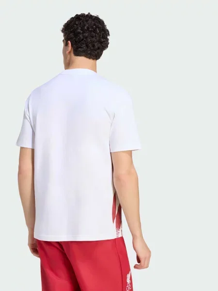 Спортивна футболка adidas комбінований верх білий