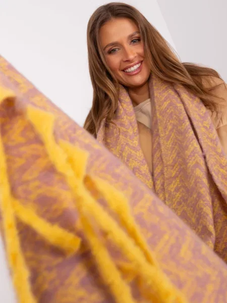 Šal Fashionhunters žuta