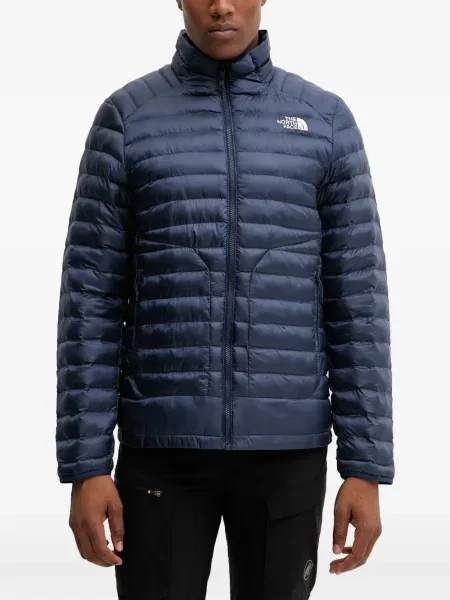 Geacă The North Face cu imagine albastru