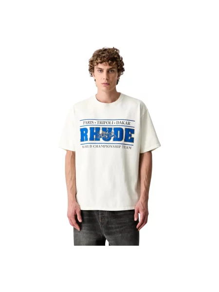 Koszulka Rhude z logo beżowa