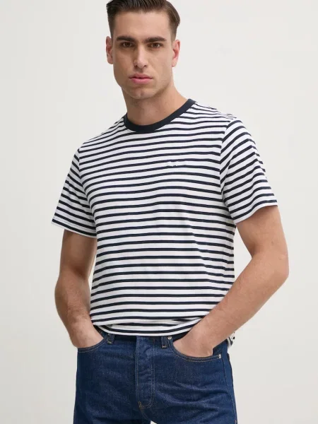 Тениска Pepe Jeans CANE с десен тъмносиньо