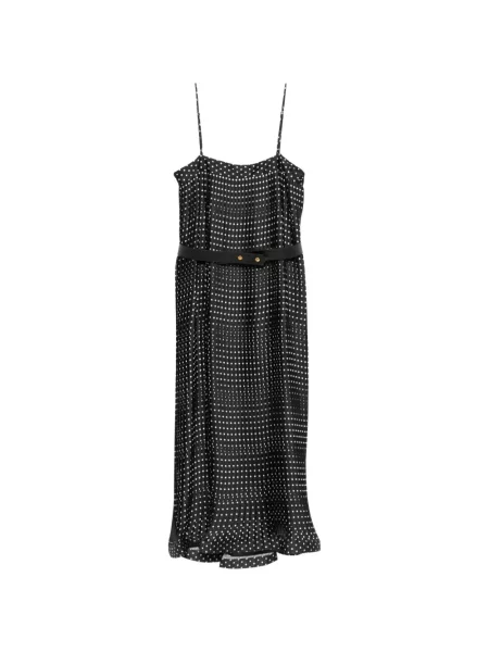 Rochie midi Simona Corsellini cu buline negru