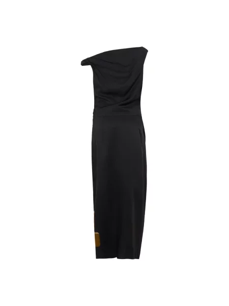 Długa sukienka maxi Dries Van Noten czarna