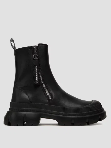 Кожаные ботинки Karl Lagerfeld черные