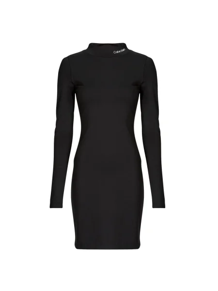 Rochie din denim Calvin Klein Jeans negru