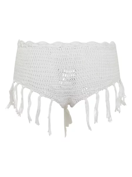 Pantaloni scurți Matimì tricotate alb