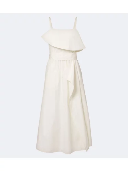 Rochie midi Proenza Schouler cu volane alb