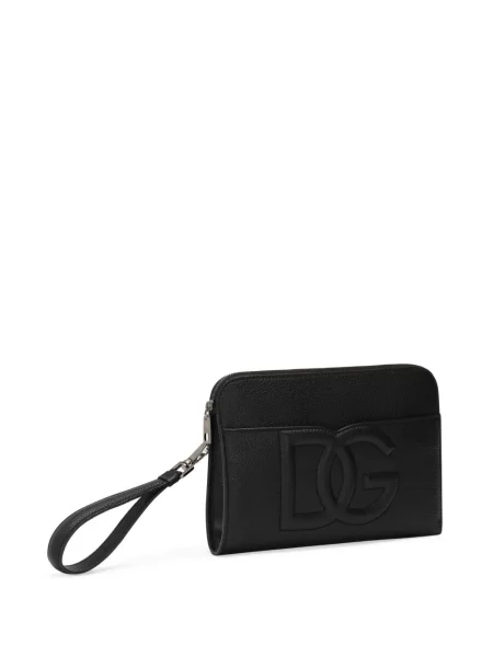 Кожена чанта Dolce & Gabbana черно