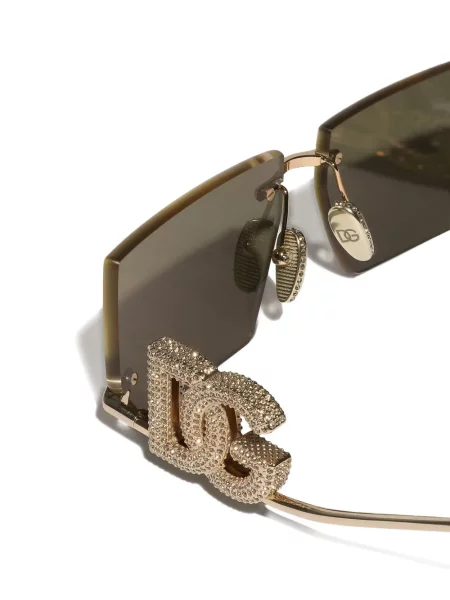 Ochelari de soare Dolce & Gabbana Eyewear de cristal auriu