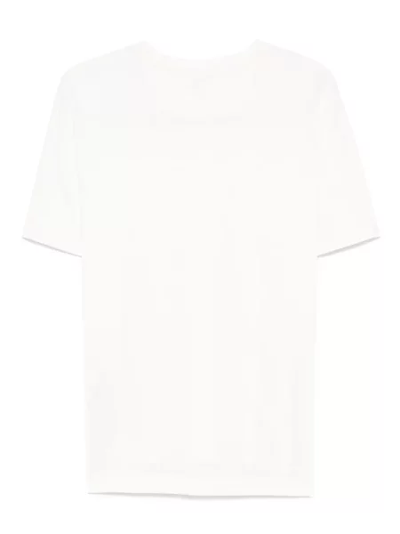 Tricou Eleventy din jerseu alb