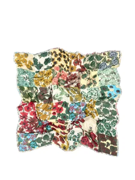 Fular Bimba Y Lola cu model floral verde