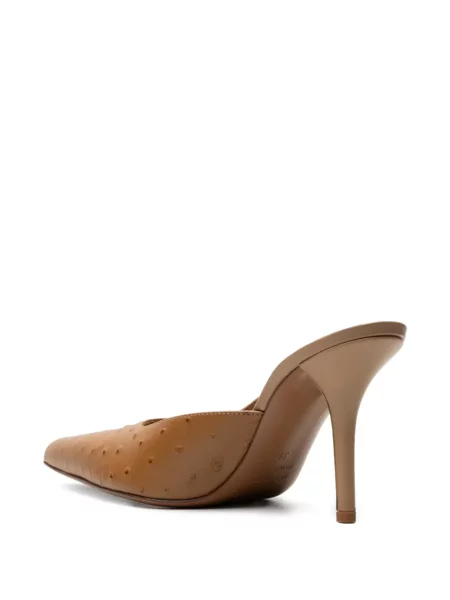 Papuci tip mules Giaborghini din piele maro