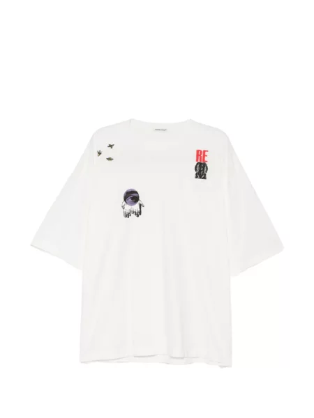 Tricou Undercover cu imagine alb