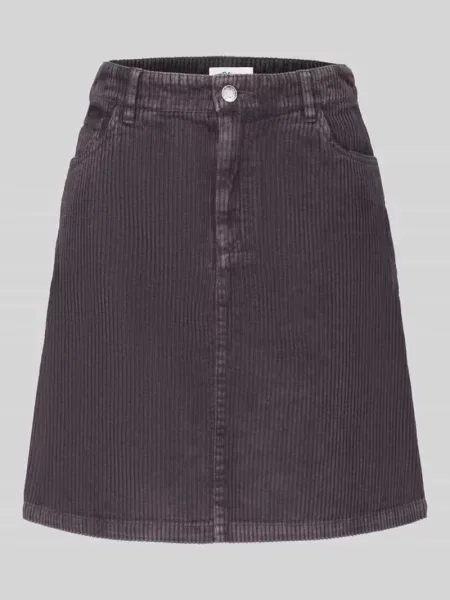 Spódnica mini z czystej bawełny o strukturze sztruksu S.oliver Red Label