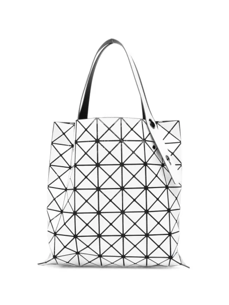 Geantă shopper Bao Bao Issey Miyake cu imprimeu geometric alb