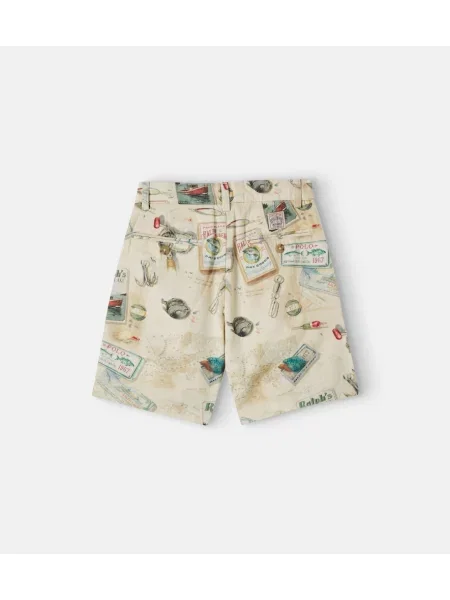 Gyerek farmer rövidnadrág Polo Ralph Lauren bézs