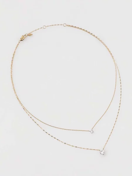 Колие Fossil златисто