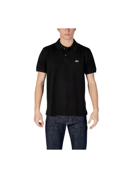 Koszulka polo Lacoste z krótkim rękawem czarna