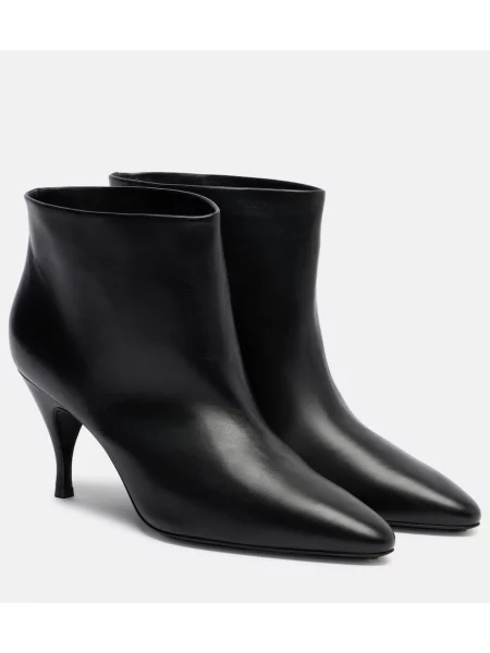 Cizme scurte Herbert Levine din piele negru