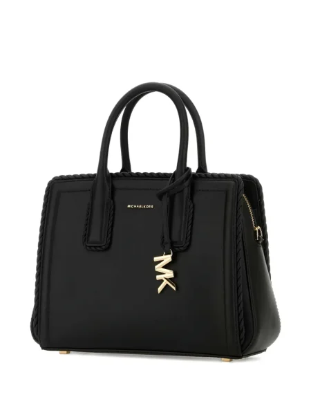 Geanta crossbody Michael Michael Kors tricotate de costum cu dungi maro