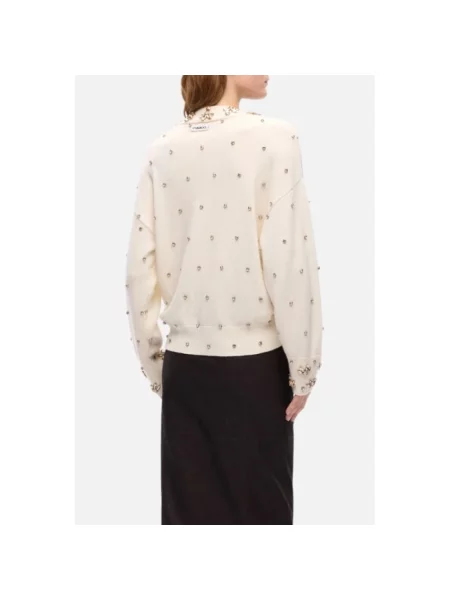 Sweter Pinko wełniany różowy