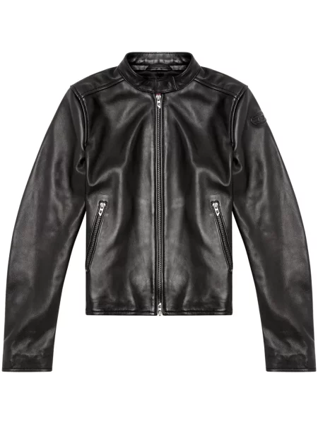 Geanta de piele Diesel negru