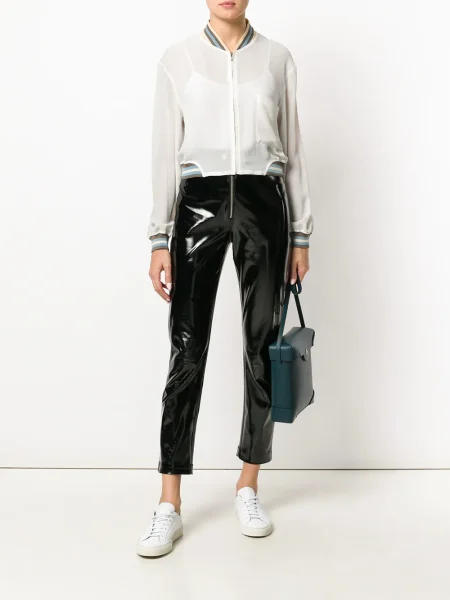 Průsvitná bomber bunda Jean Paul Gaultier Pre-owned bílá