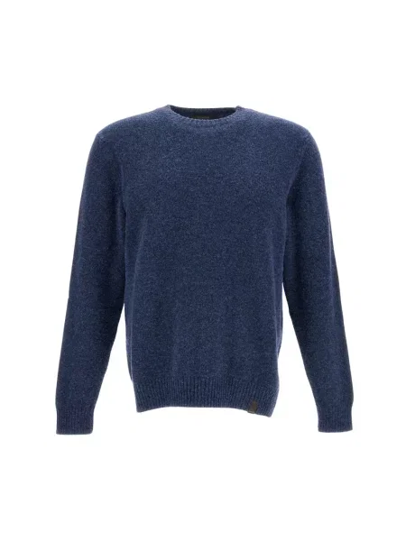 Sweter Zanone wełniany niebieski