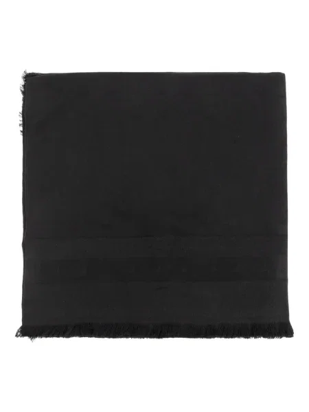 Fular Emporio Armani cu franjuri negru