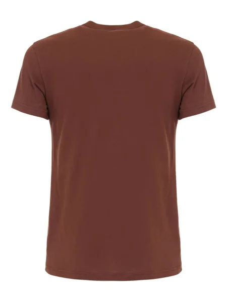 Tricou Just Cavalli cu autograf maro