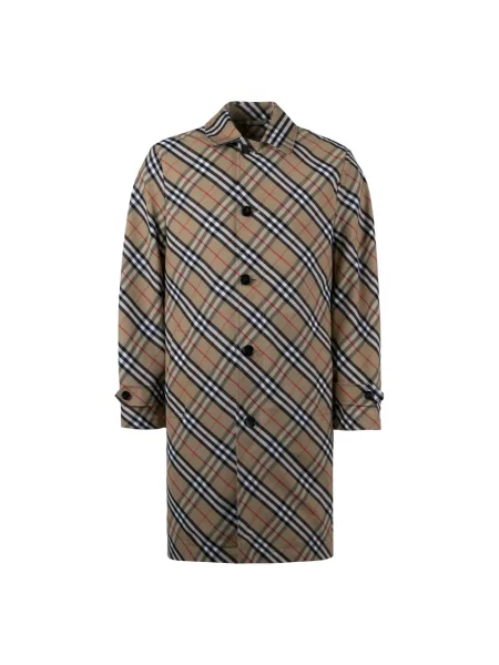 Płaszcz Burberry w kratę beżowy
