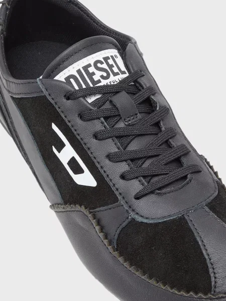 Кожаные кроссовки Diesel черные