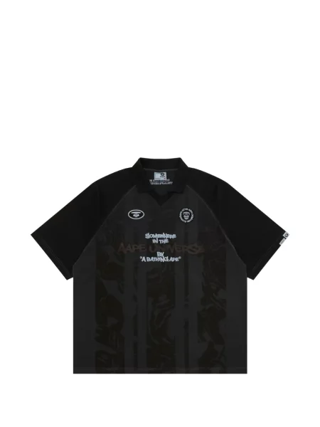 Tricou Aape By A Bathing Ape cu imagine cu model camuflaj negru