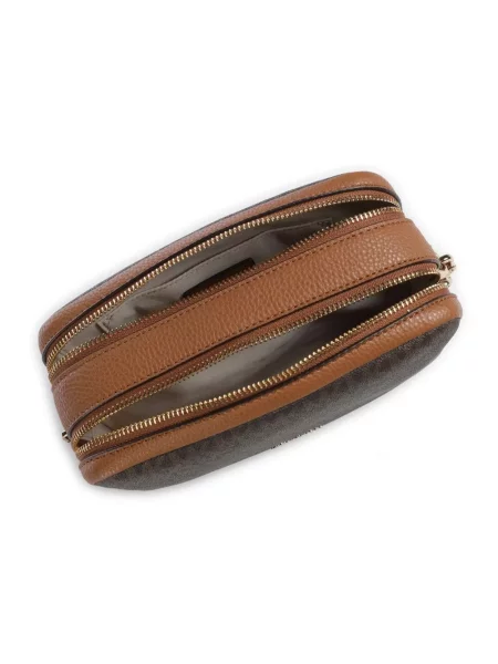 Torebka crossbody Michael Michael Kors z logo brązowa