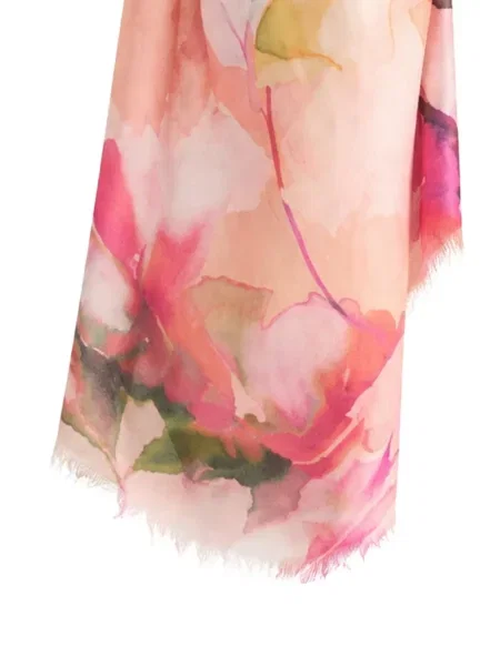 Šál Kinross Cashmere ružová