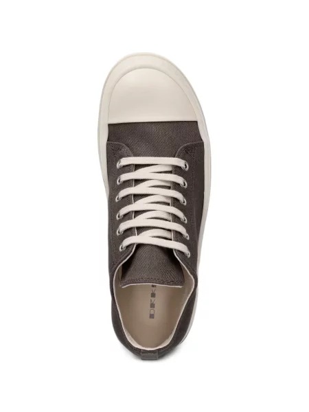 Κασκέτο Rick Owens Drkshdw με κορδόνια με δαντέλα καφέ