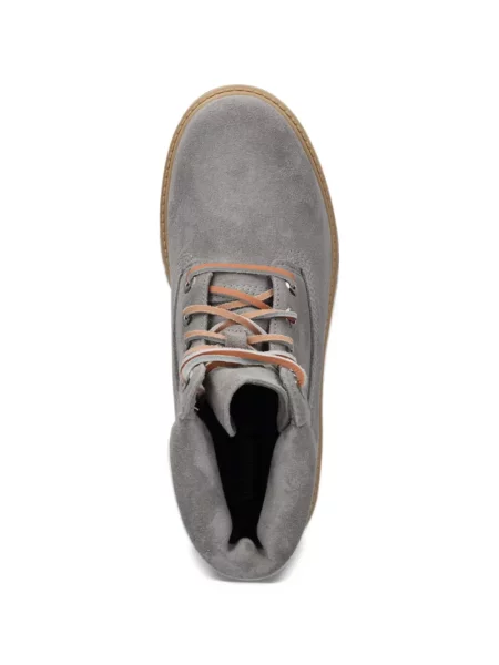 Botine Timberland cu platformă streetstyle cu strasuri gri
