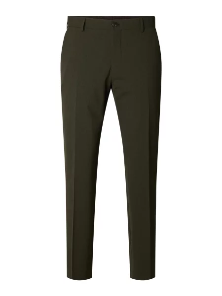 SELECTED Pantaloni cu dungă SLHLiam închis maro