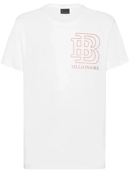 Tricou Billionaire cu imagine alb