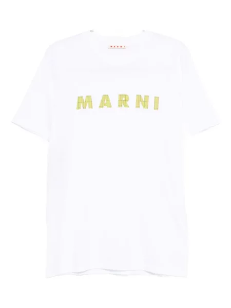 Tričko Marni s potiskem bílé