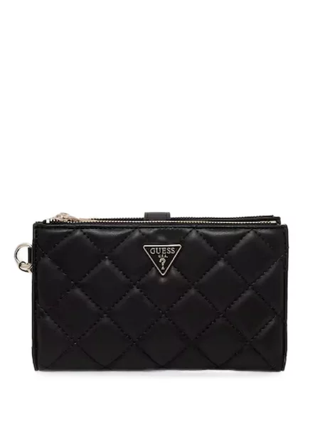 Matlasat portofel Guess cu autograf negru